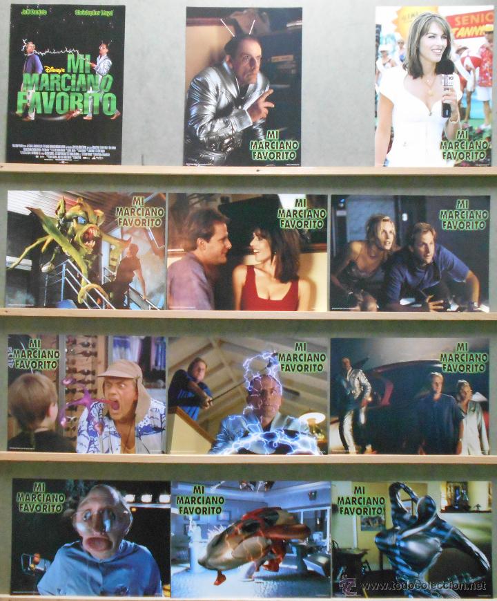 Kino: WR18 MI MARCIANO FAVORITO WALT DISNEY JEFF DANIELS SET COMPLETO 12 FOTOCROMOS ORIGINAL ESTRENO