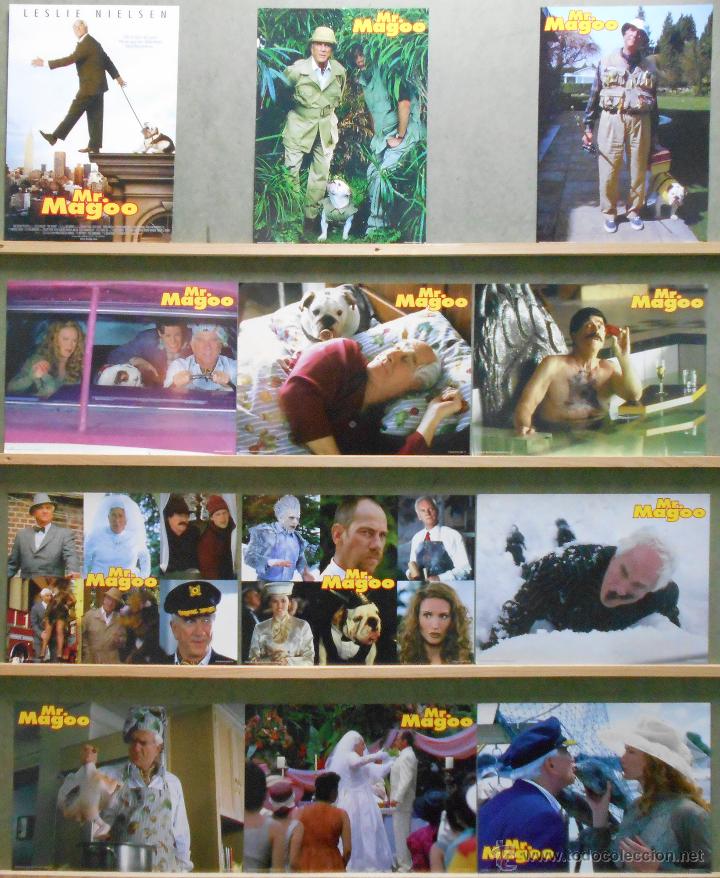 Kino: WR15 MR MAGOO LESLIE NILSEN SET COMPLETO 12 FOTOCROMOS ORIGINAL ESTRENO