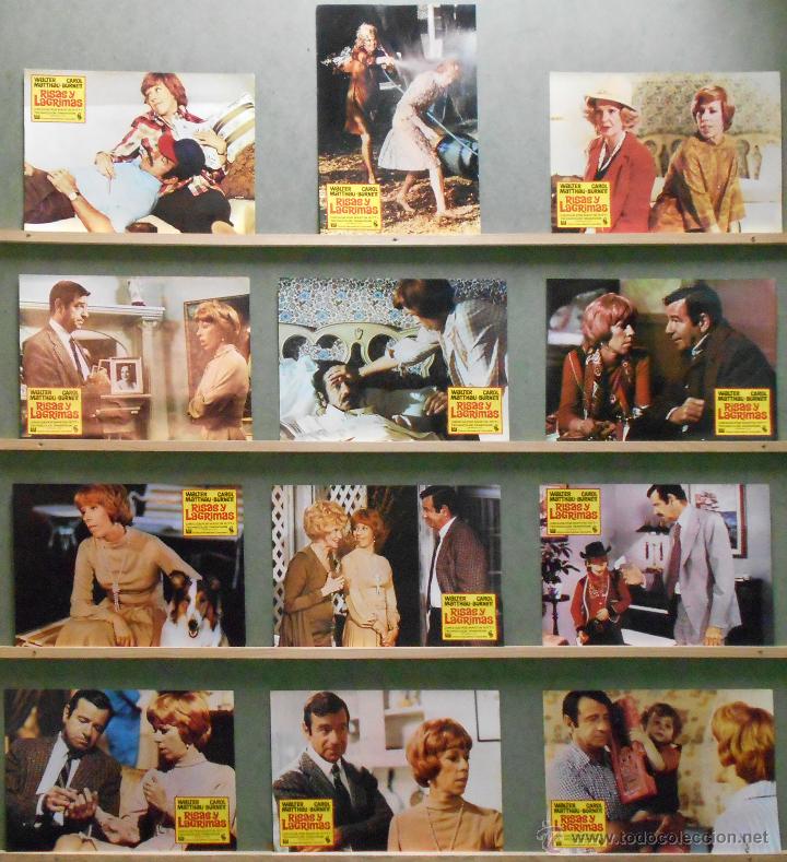 Cinema: WR11 RISAS Y LAGRIMAS WALTER MATTHAU CAROL BURNETT SET COMPLETO 12 FOTOCROMOS ORIGINAL ESTRENO