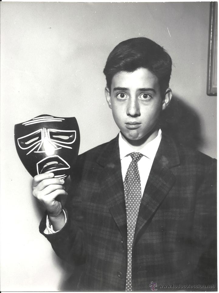 Cinema: F23074 PABLITO CALVO FOTO ORIGINAL B/N ESPA&Ntilde;OLA FOTOGRAFO M. CUADROS