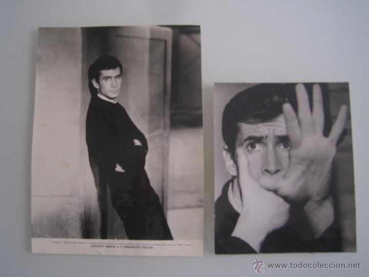 Cine: psicosis psycho alfred hitchcock anthony perkins 2 fotos originales del estreno