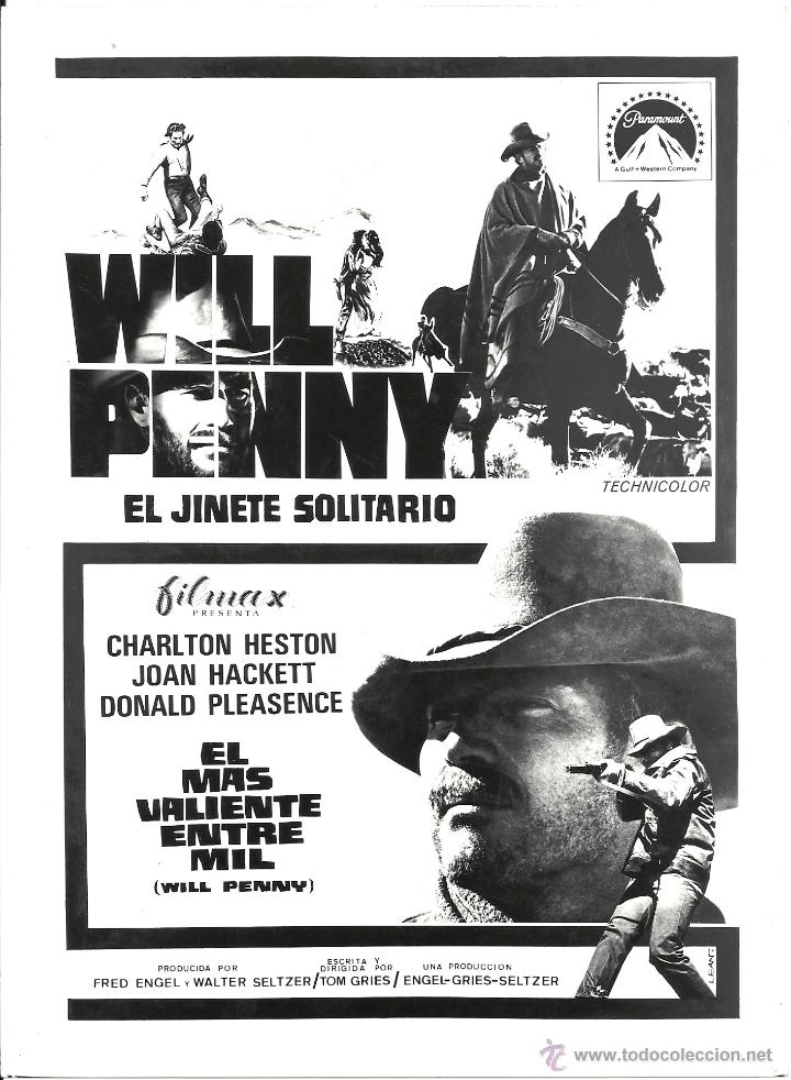 Cine: F23184 EL MAS VALIENTE ENTRE MIL CHARLTON HESTON FOTO ORIGINAL B/N ESPA&Ntilde;OLA