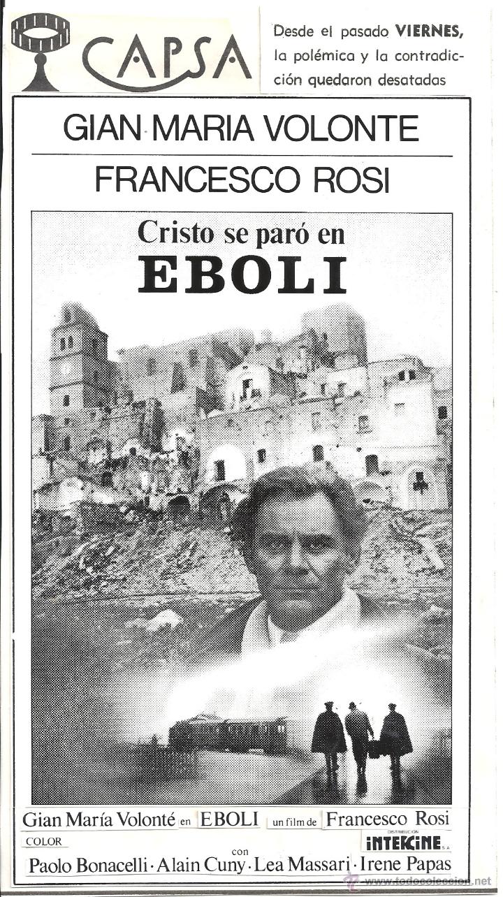 Cinema: F23260 CRISTO SE PARO EN EBOLI FRANCESCO ROSSI GIAN MARIA VOLONTE MAQUETA FOTOMONTAJE ORIGINAL