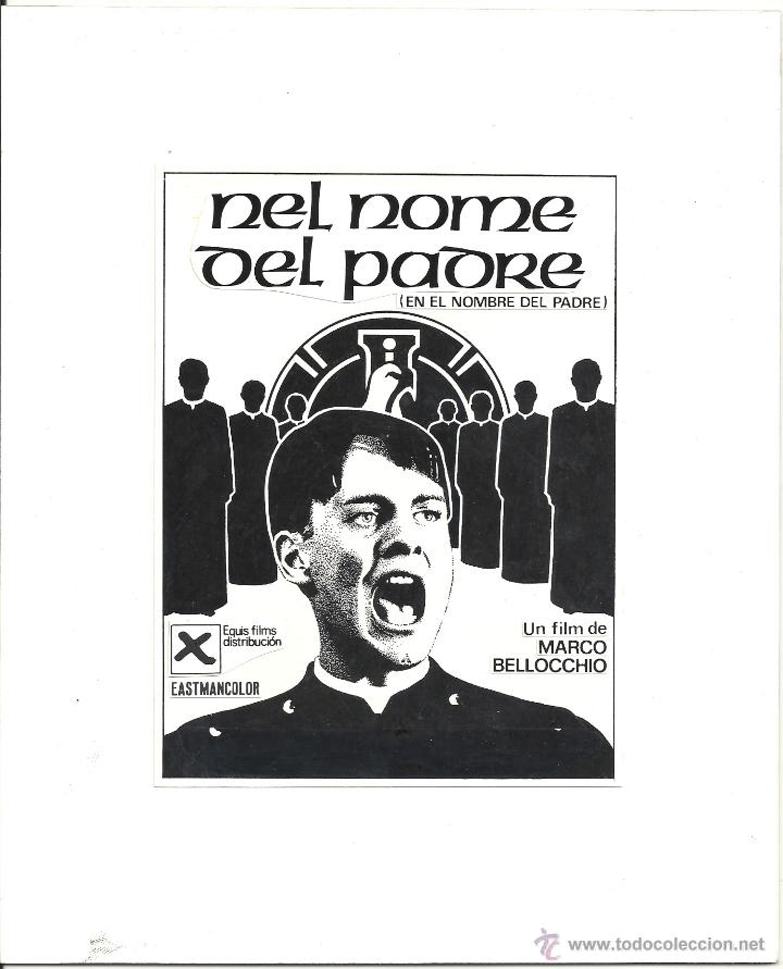 Cinema: F23262 EN EL NOMBRE DEL PADRE MARCO BELLOCCHIO MAQUETA FOTOMONTAJE ORIGINAL
