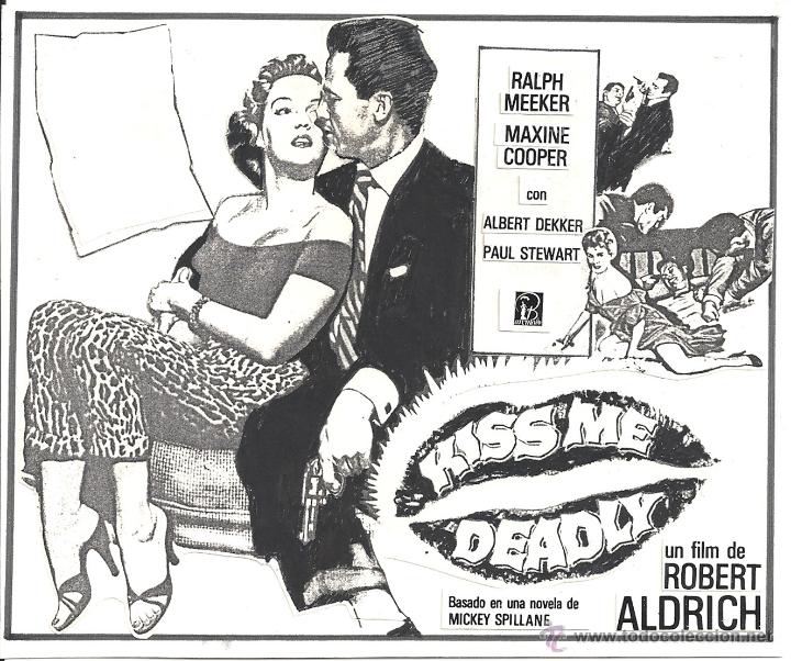 Cinema: F23263 KISS ME DEADLY ROBERT ALDRICH MAQUETA FOTOMONTAJE ORIGINAL