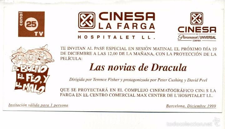 Cine: LAS NOVIAS DE DR&Aacute;CULA, con Peter Cushing.