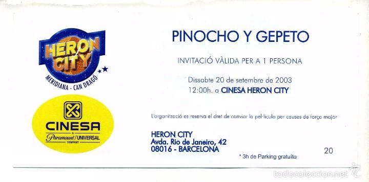 Cine: PINOCHO Y GEPETO.