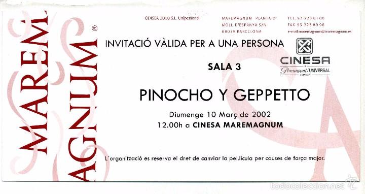 Cine: PINOCHO Y GEPETO.