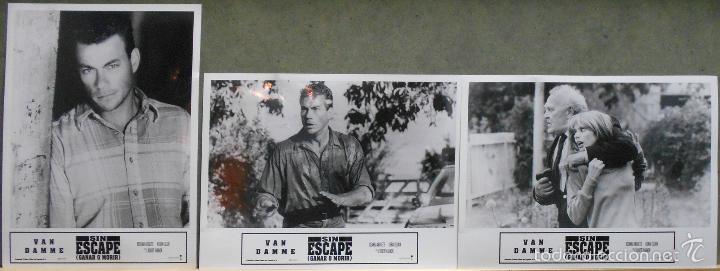 Cinema: F23279 SIN ESCAPE GANAR O MORIR JEAN CLAUDE VAN DAMME 3 FOTOS B/N ORIGINAL ESPA&Ntilde;OLAS