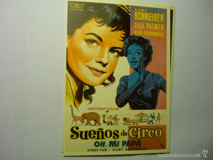 Cine: postal sue&ntilde;os de circo -romy schneider