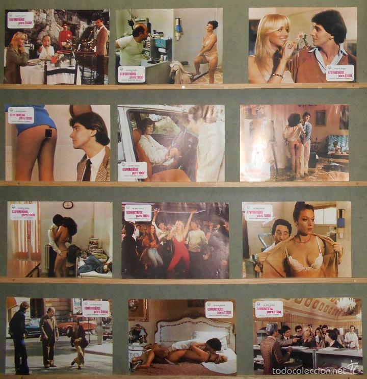 Kino: G6351 ENFERMERA PARA TODO GLORIA GUIDA DESNUDA SET COMPLETO 12 FOTOCROMOS ORIGINAL ESTRENO