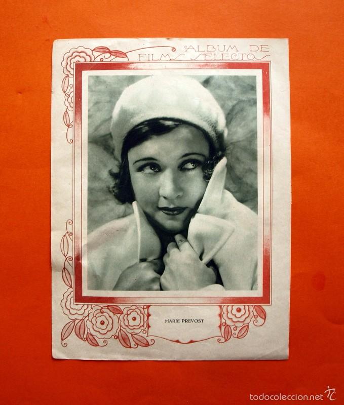 Cine: Album de Films Selectos - Fotos a doble cara - Marie Prevost, Cary Grant -
