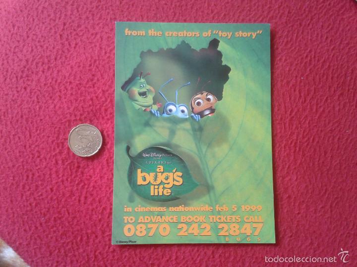 Cine: POSTAL POSTCARD WALT DISNEY PIXAR FILM PELICULA A BUGS BUG&acute;S LIFE FROM THE CREATORS OF TOY STORY VER