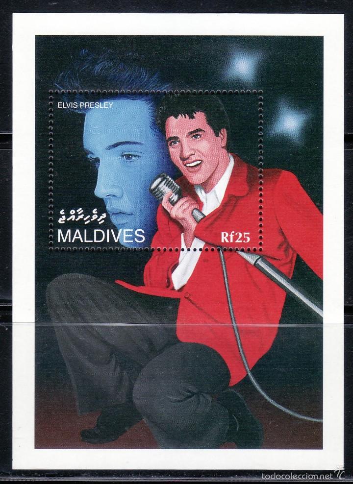 Cine: SELLOS CINE. MALDIVAS 1995 ELVIS PRESLEY HB 338