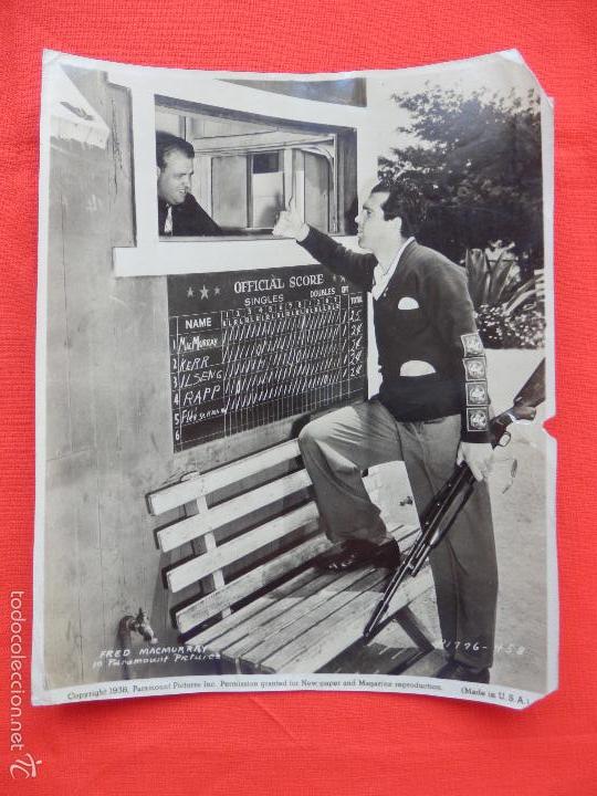 Cine: fred macmurray, fotografia b/n americana Paramount, 20x25cms.