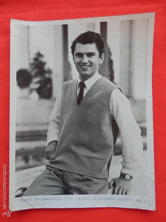 Cin&eacute;ma: edmund purdom, el principe estudiante, fotograf&iacute;a original b/n mgm, 24x18cms.