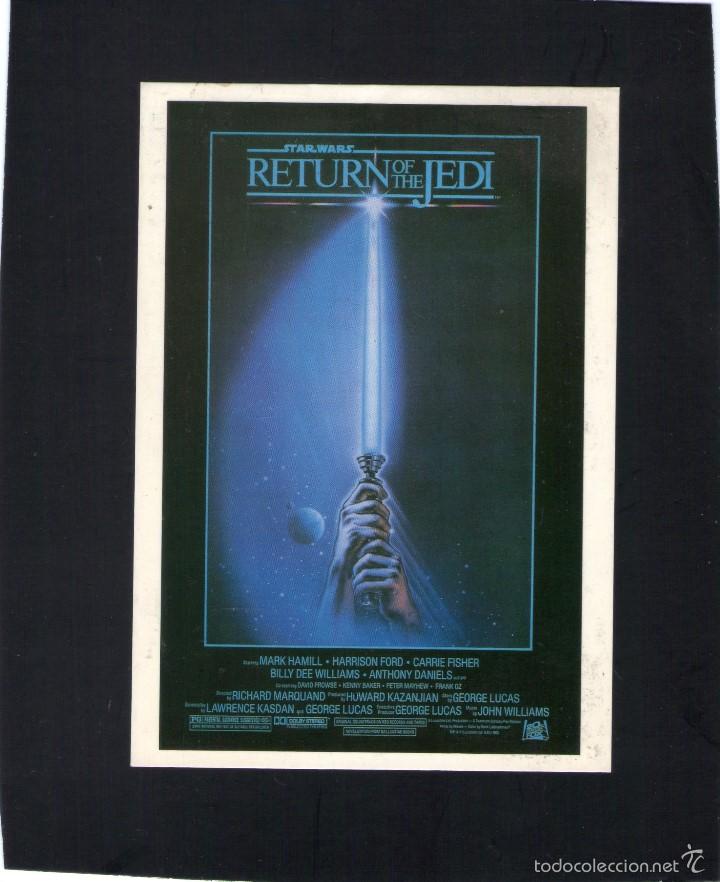 Cine: POSTAL - EL RETORNO DEL JEDI - STAR WARS - RETURN OF THE JEDI - GOLDIES PUBLICATIONS.