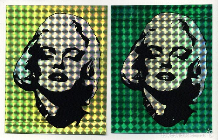 Cine: MARILYN MONROE. ADESIVOS CON REFLEJOS, 9,5 X 12 cms.