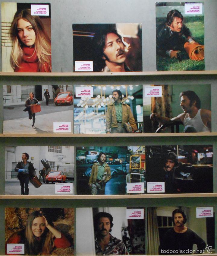 Cinema: WV12 LIBERTAD CONDICIONAL DUSTIN HOFFMAN SET COMPLETO 12 FOTOCROMOS ORIGINAL ESTRENO