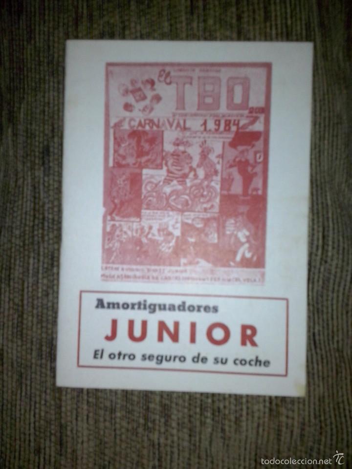 Cine: carnaval de cadiz  libreto chirigota TBO 1984
