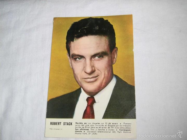 Cin&eacute;ma: FOTO POSTAL UNIVERSAL . ROBERT STACK.