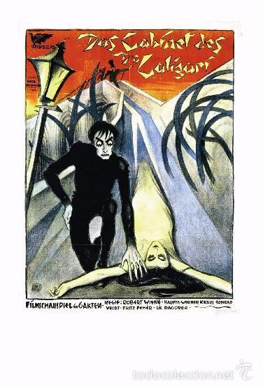 Cine: Affiche du Film - Das cabinet des Dr. Caligari (1920) - POSTCARD RP (20) - Size: 15x10 cm. aprox.