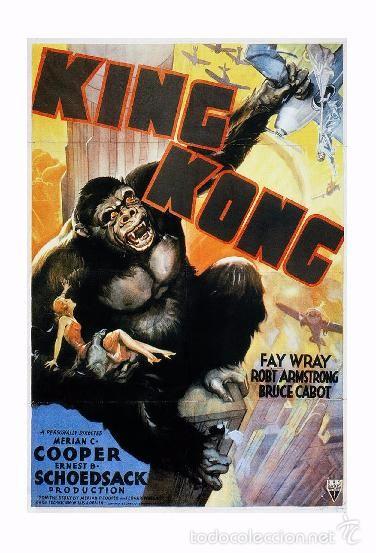 Cine: Affiche du Film - King-Kong,1933 - POSTCARD RP (24) - Size: 15x10 cm. aprox.