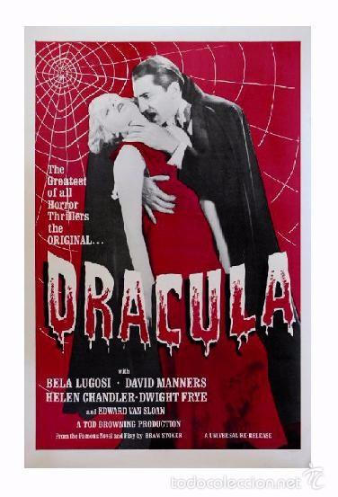 Cine: Affiche du Film - Dracula, 1931 - POSTCARD RP (31) - Size: 15x10 cm. aprox.