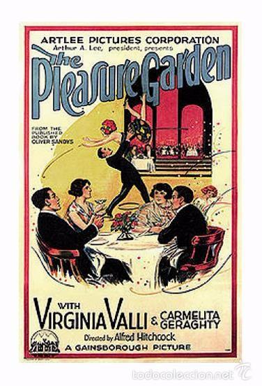 Cine: Affiche du Film - The pleasure garden (1925) - Alfred Hitchcock - POSTCARD RP (51) - Size: 15x10 cm.