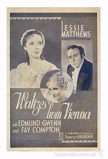 Cine: Affiche du Film - Waltzes from Vienna(1934) - Alfred Hitchcock - POSTCARD RP (65) - Size: 15x10 cm.