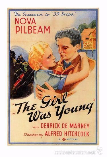 Cine: Affiche du Film - Young and Innocent (1937) - Alfred Hitchcock - POSTCARD RP (70) - Size: 15x10 cm.