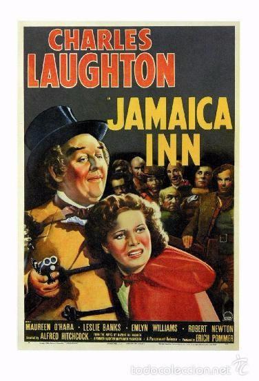 Cine: Affiche du Film - Jamaica Inn (1939) - Alfred Hitchcock - POSTCARD RP (72) - Size: 15x10 cm. aprox.