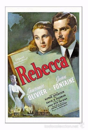Cine: Affiche du Film - Rebecca (1940) - Alfred Hitchcock - POSTCARD RP (73) - Size: 15x10 cm. aprox.
