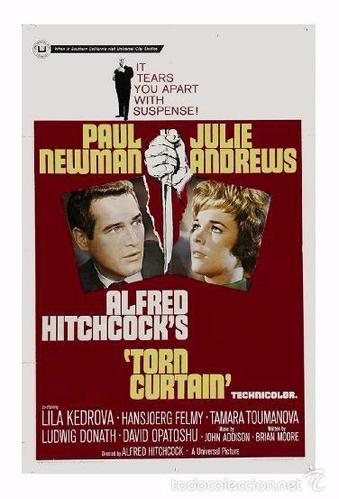 Cine: Affiche du Film - Torn Curtain (1966) - Alfred Hitchcock - POSTCARD RP (95) - Size: 15x10 cm. aprox.