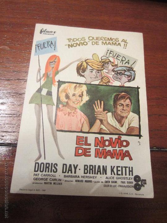 Cine: EL NOVIO DE MAMA DORIS DAY BRIAN KEITH POSTER ORIGINAL 70X100 ESTRENO