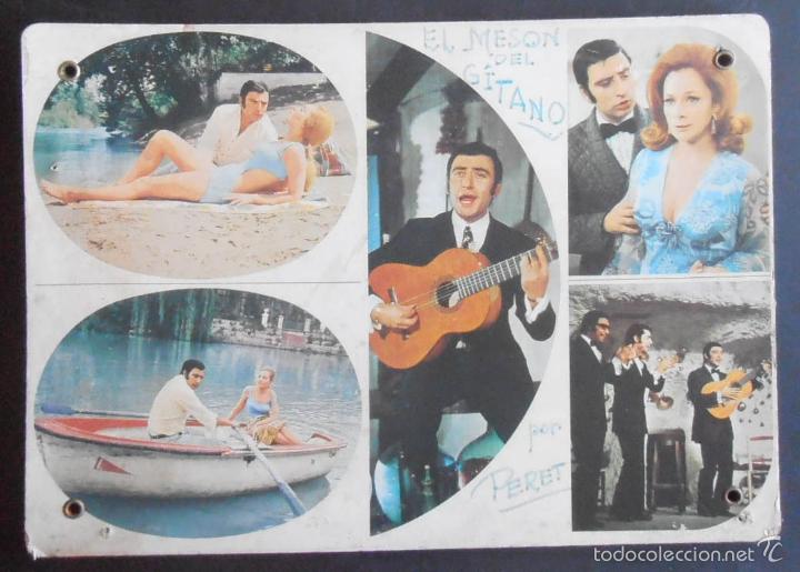 Cine: (304) EL MESON DEL GITANO,PERET,FOTOCROMO DE CARTON, CONSERVACION, VER FOTOS