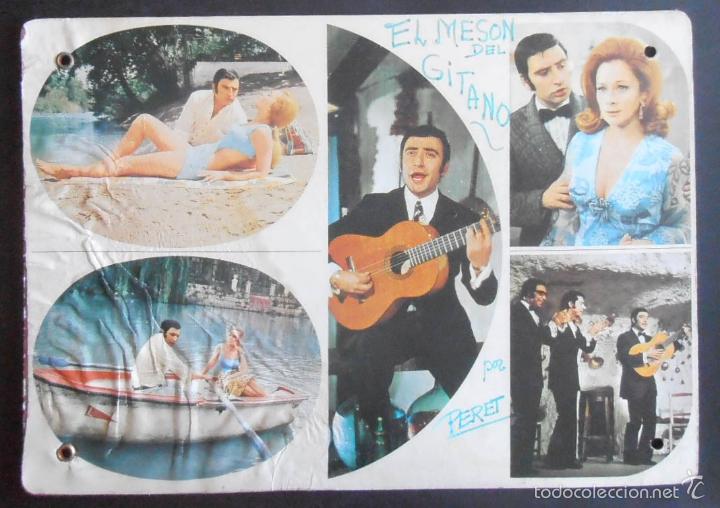 Cine: (321) EL MESON DEL GITANO, PERET,FOTOCROMO DE CARTON, CONSERVACION, VER FOTOS