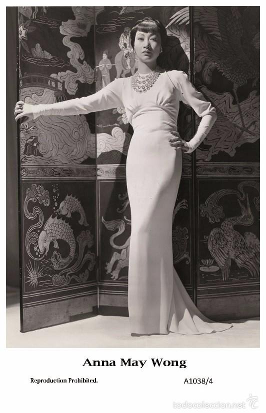 Cine: ANNA MAY WONG - Film star Pin Up PHOTO POSTCARD- Publisher Swiftsure 2000 (A1038-4)
