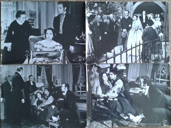 Cine: CUMBRES BORRASCOSAS. 4 FOTOS 18X24. LAURENCE OLIVIER, MERLE OBERON, DAVID NIVEN