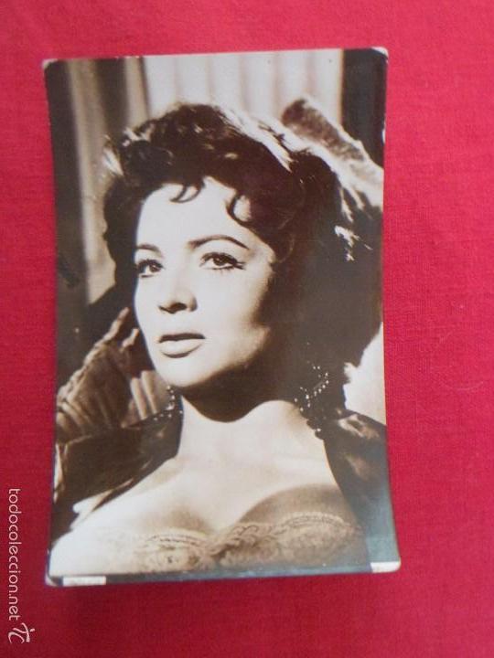 Cine: POSTAL FOTOGRAFICA DE SARA MONTIEL - 1957 - EL ULTIMO CUPLE - RARA