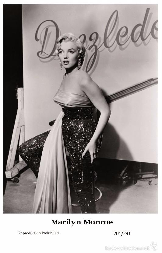 Cine: MARILYN MONROE - Film star Pin Up PHOTO POSTCARD- Publisher Swiftsure 2000 (201/291)