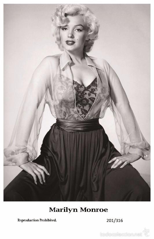 Cine: MARILYN MONROE - Film star Pin Up PHOTO POSTCARD- Publisher Swiftsure 2000 (201/316)