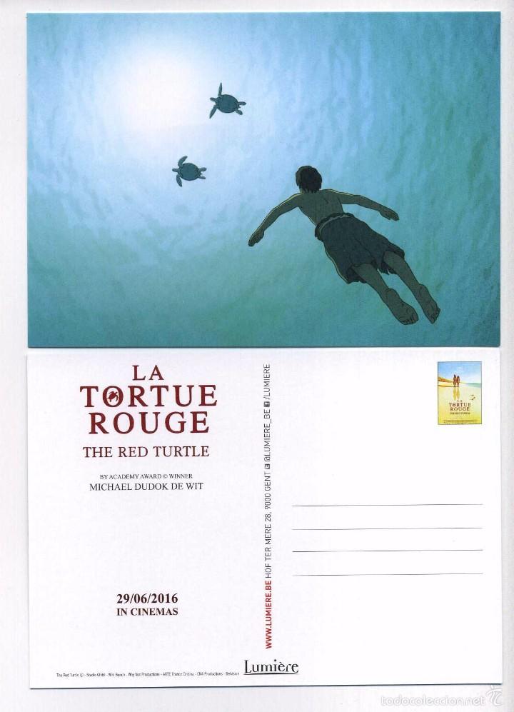 Cine: LA TORTUGA ROJA. POSTAL.