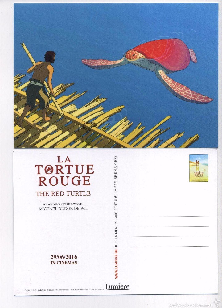 Cine: LA TORTUGA ROJA. POSTAL.