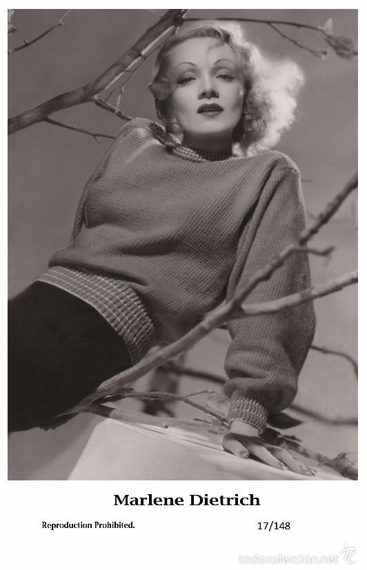 Cine: MARLENE DIETRICH - Film star Pin Up PHOTO POSTCARD- Publisher Swiftsure 2000 (17/148)