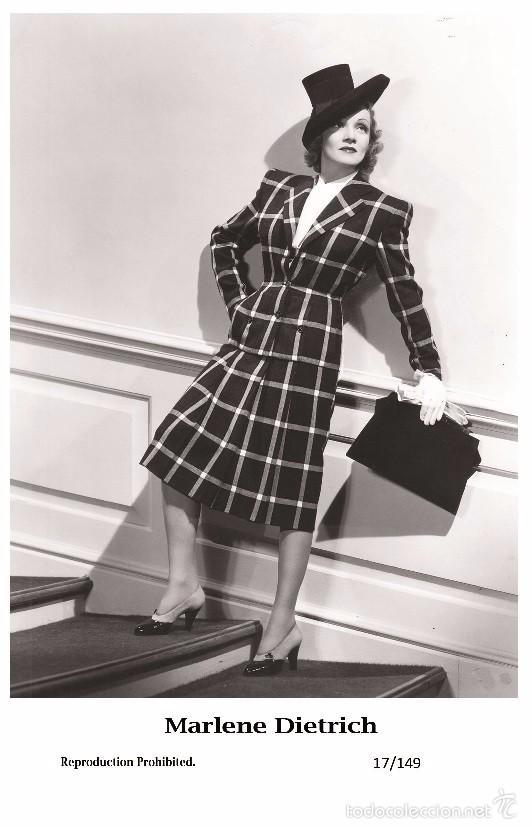 Cine: MARLENE DIETRICH - FILM STAR PIN UP PHOTO POSTCARD- PUBLISHER SWIFTSURE 2000 (17/149)