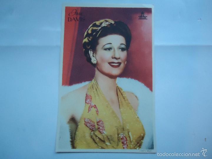 Cine: PROGRAMA DE JOAN DAVIS. DEDICADO Y FIRMADO, DE CIFESA. S/P. IMPECABLE.