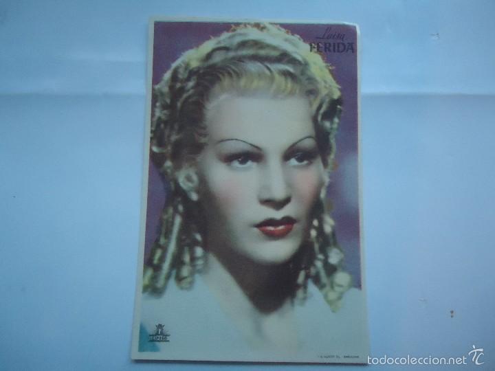 Cine: PROGRAMA DE LUISA FERIDA. DEDICADO Y FIRMADO, DE CIFESA. S/P. IMPECABLE.