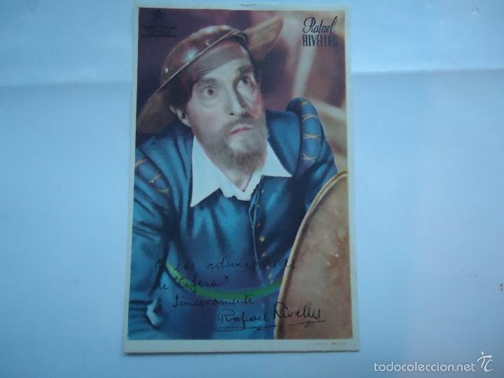 Cine: PROGRAMA DE RAFAEL RIVELLES. DEDICADO Y FIRMADO. CIFESA. S/P.