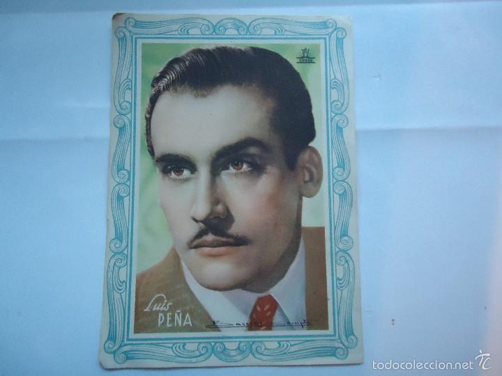 Cine: PROGRAMA DE LUIS PE&Ntilde;A. TAMA&Ntilde;O 16X11 EN EL DORSO PUBLICIDAD AB&Eacute;&Ntilde;ULA. EST&Aacute; NUEVO.